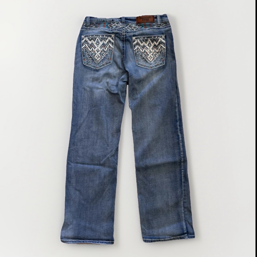Westfield Eagle Jeans Womens Size 15 Embellished Bling Light Cowgirl Western